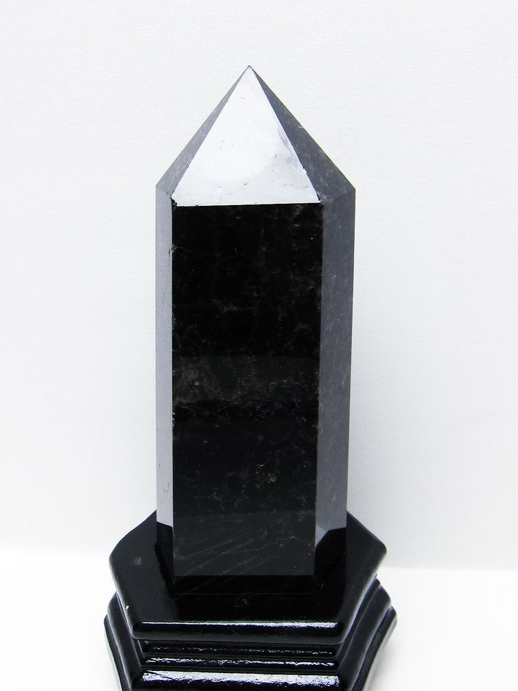 1.2Kg モリオン 純天然 黒水晶 六角柱 [t43-8971] 1枚目