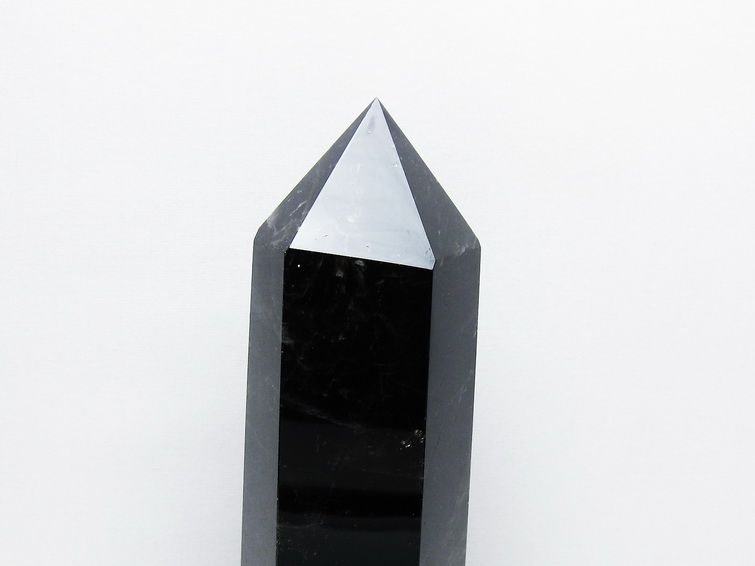 1.1Kg モリオン 純天然 黒水晶 六角柱 [t43-8984] 2枚目