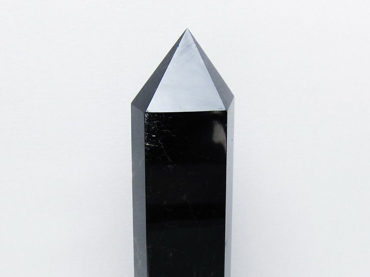 1Kg モリオン 純天然 黒水晶 六角柱 [t43-8985] 2枚目