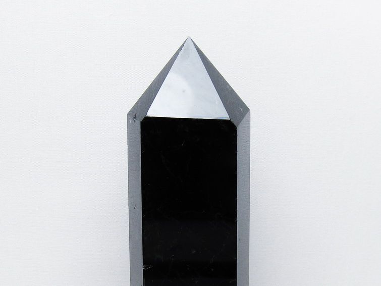 1.3Kg モリオン 純天然 黒水晶 六角柱 [t43-8986] 2枚目