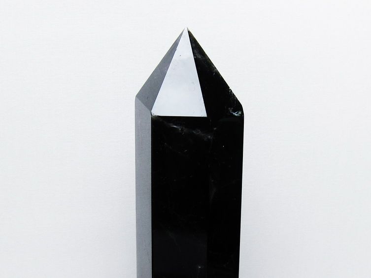 1.4Kg モリオン 純天然 黒水晶 六角柱 [t43-8989] 3枚目
