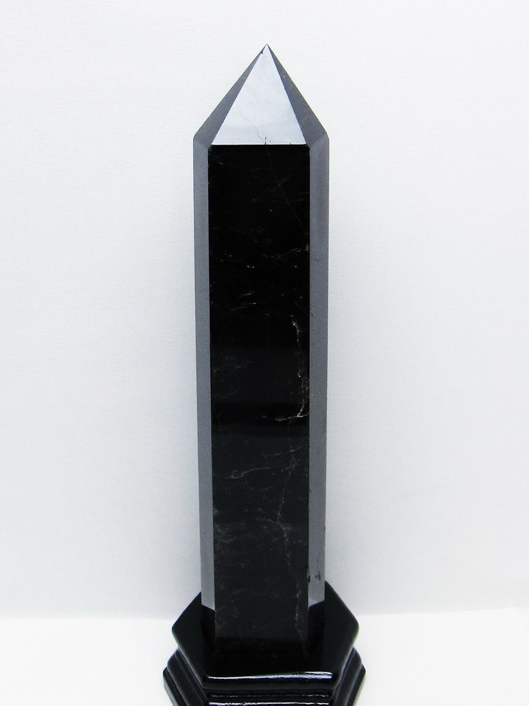 1.8Kg モリオン 純天然 黒水晶 六角柱 [t43-8990] 1枚目