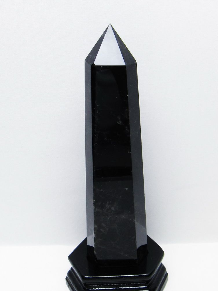 1.2Kg モリオン 純天然 黒水晶 六角柱 [t43-8996] 1枚目