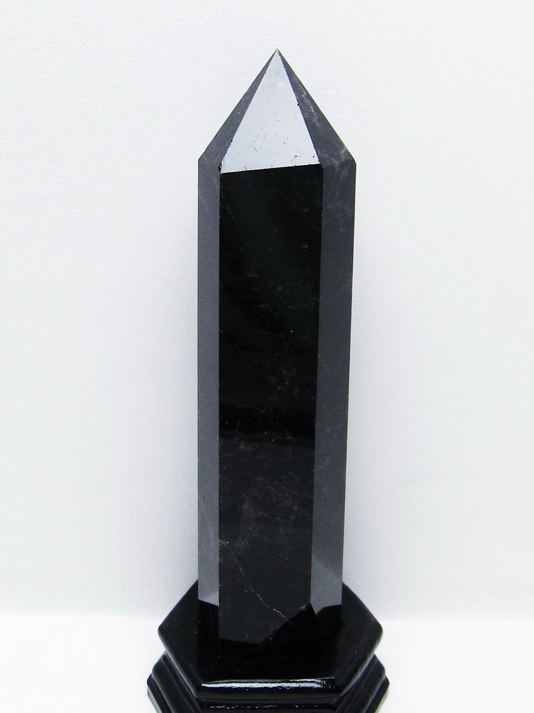 1.3Kg モリオン 純天然 黒水晶 六角柱 [t43-8997] 1枚目