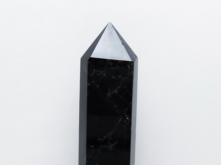 1.1Kg モリオン 純天然 黒水晶 六角柱 [t43-9000] 2枚目