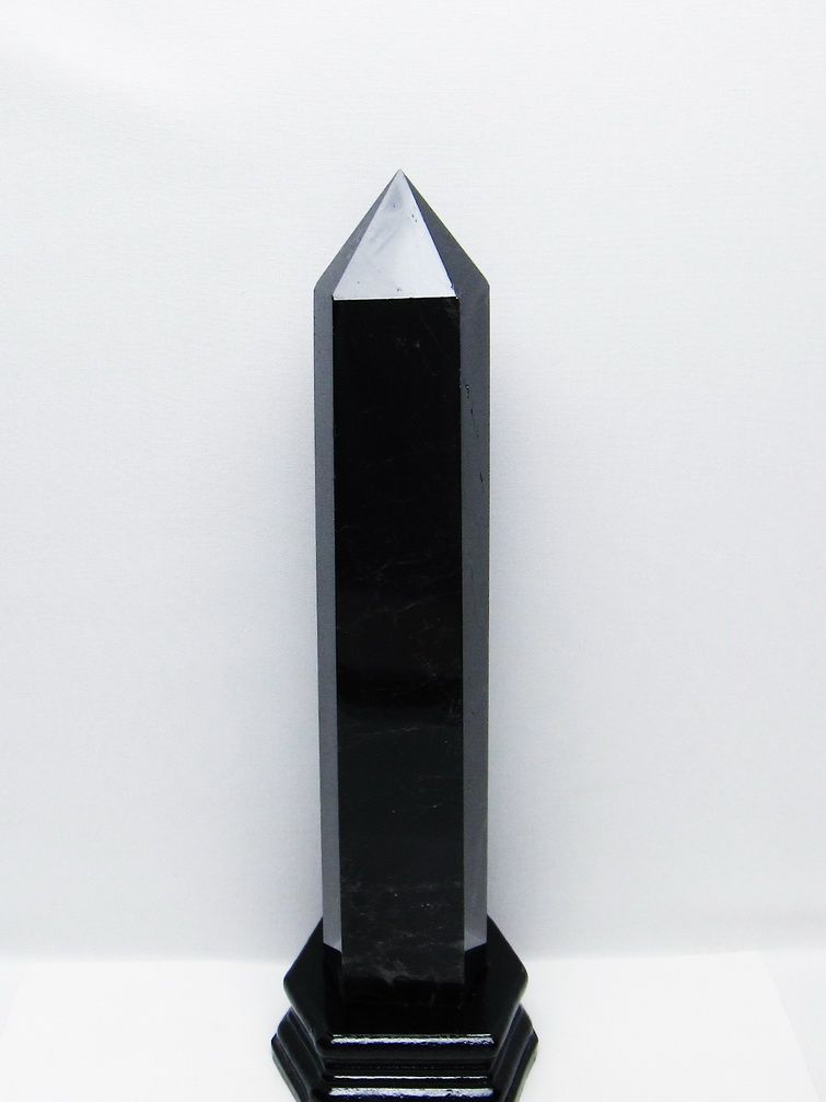 1.8Kg モリオン 純天然 黒水晶 六角柱 [t43-9005] 1枚目