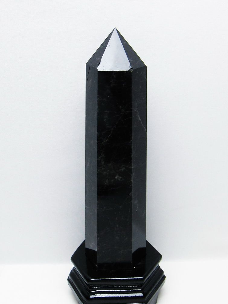 1.7Kg モリオン 純天然 黒水晶 六角柱 [t43-9009] 1枚目
