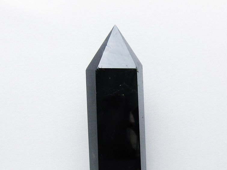 1.4Kg モリオン 純天然 黒水晶 六角柱 [t43-9010] 2枚目