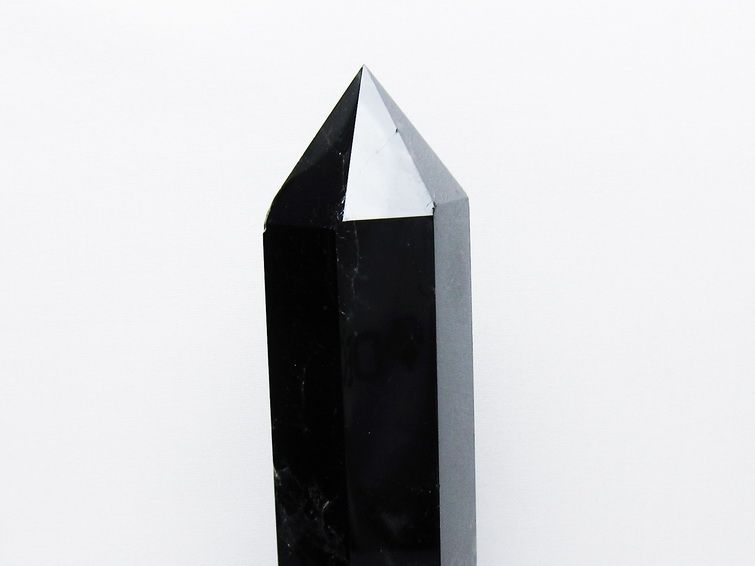 1.4Kg モリオン 純天然 黒水晶 六角柱 [t43-9010] 3枚目