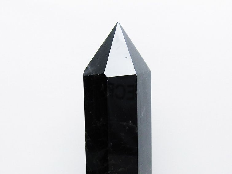 1.4Kg モリオン 純天然 黒水晶 六角柱 [t43-9013] 3枚目