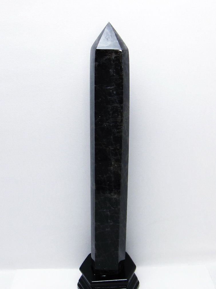 1.5Kg モリオン 純天然 黒水晶 六角柱 [t43-9017] 1枚目