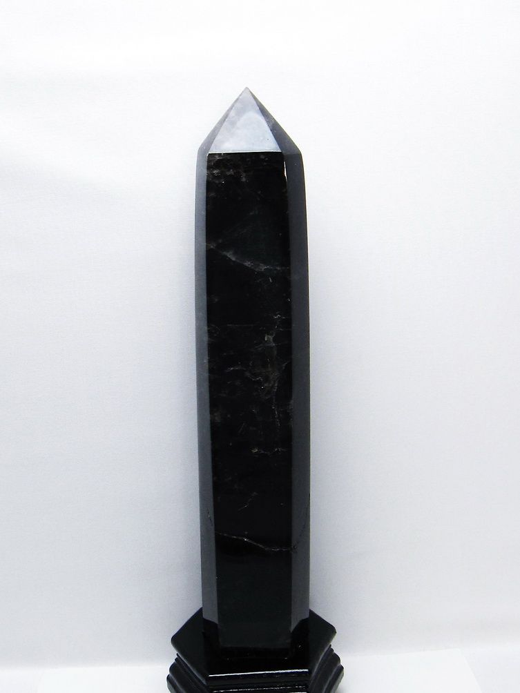 2.7Kg モリオン 純天然 黒水晶 六角柱 [t43-9020] 1枚目