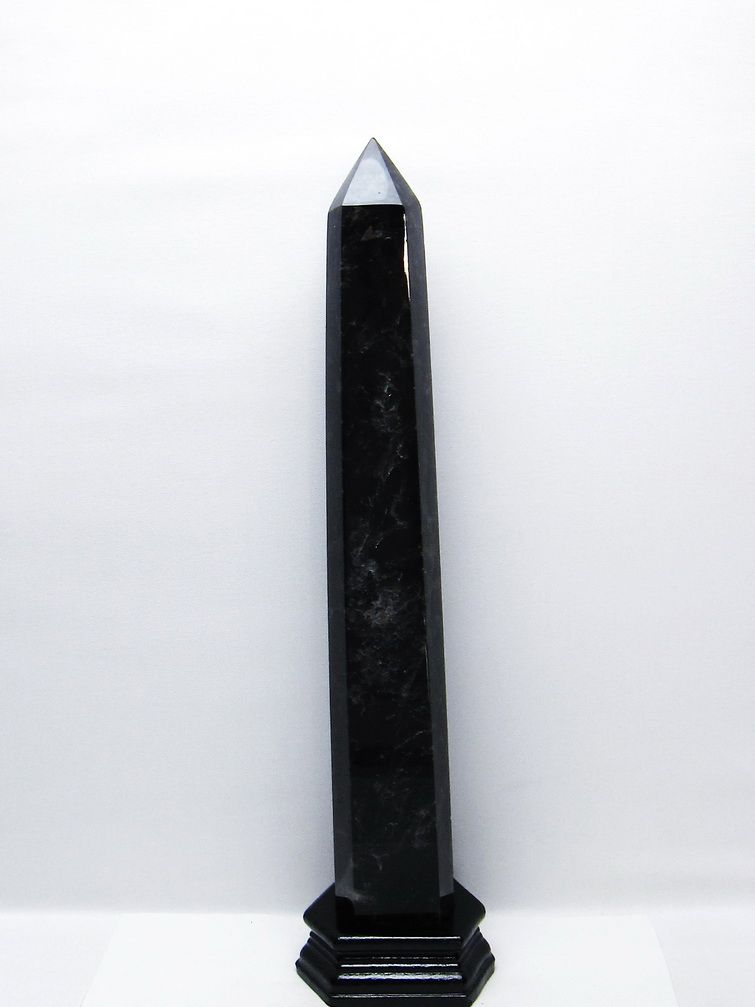 1.8Kg モリオン 純天然 黒水晶 六角柱 [t43-9021] 1枚目
