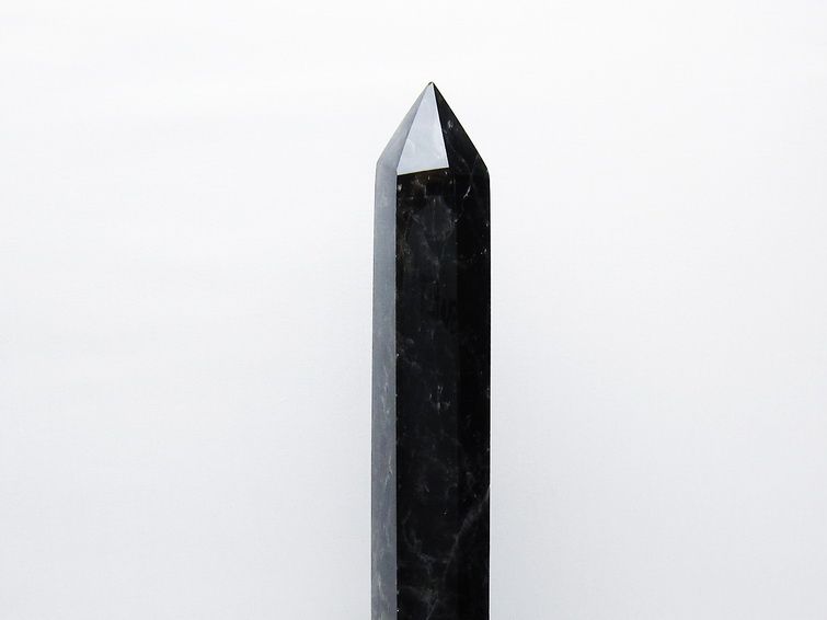 1.8Kg モリオン 純天然 黒水晶 六角柱 [t43-9021] 3枚目