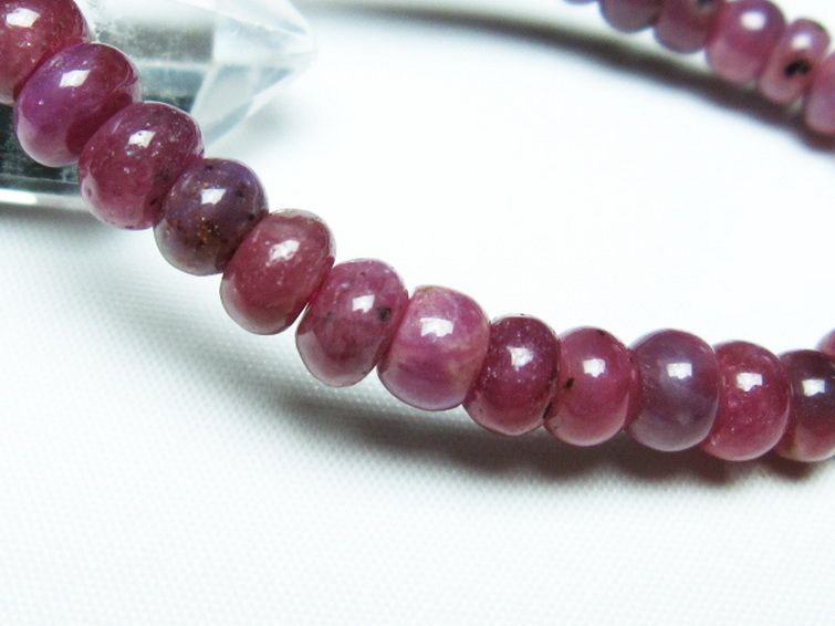 ルビー ブレスレット 7mm [T430-4779] 3枚目