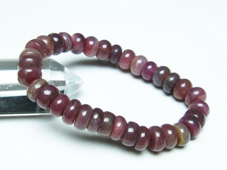 ルビー ブレスレット 9mm [T430-4795] 1枚目