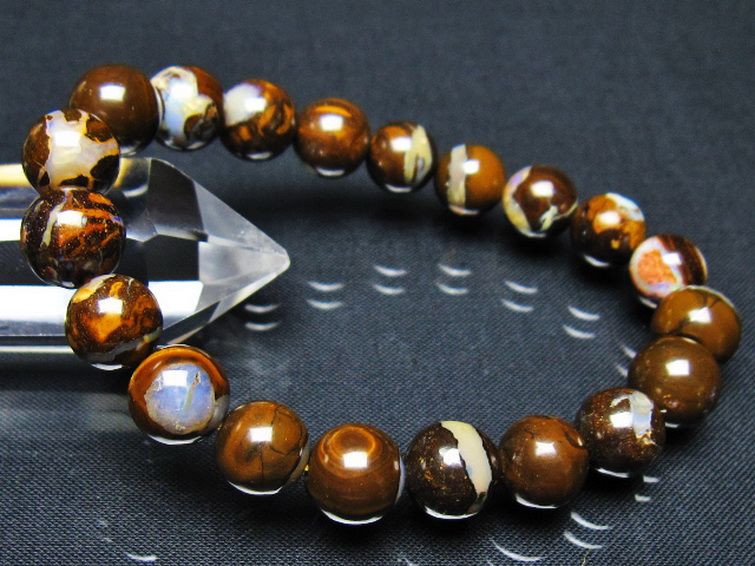 アイアンオパール  ブレスレット 10mm [t435-8148] 1枚目