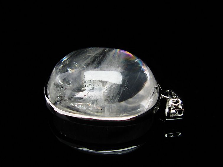 アイリスクォーツ 虹入り レインボー水晶 ペンダント [T436-2190] 2枚目