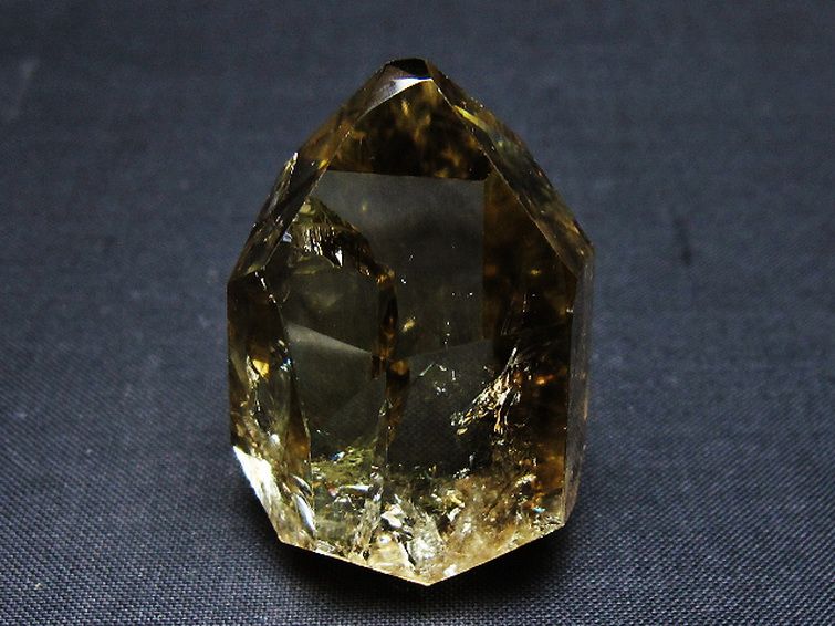 虹入り 黄水晶(シトリン) 原石[T436-2969] 1枚目