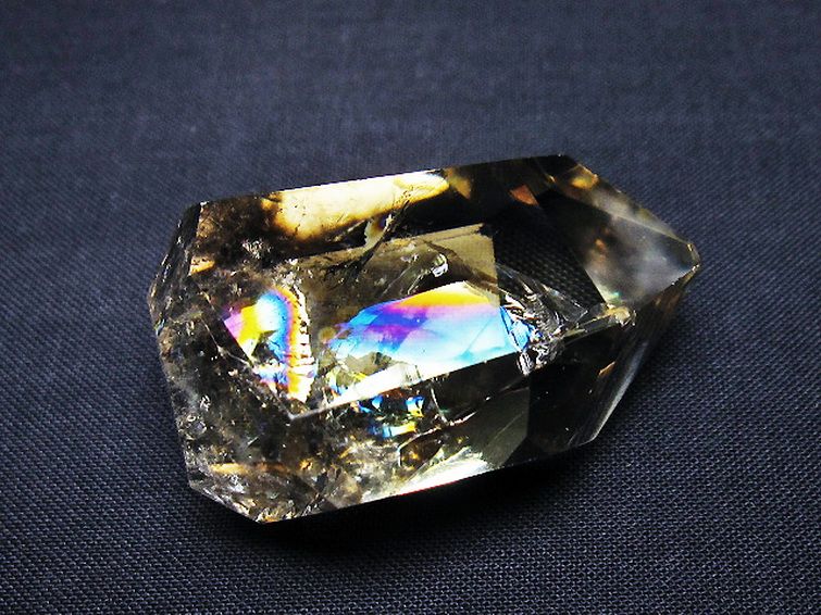 虹入り 黄水晶(シトリン) 原石[T436-2969] 3枚目