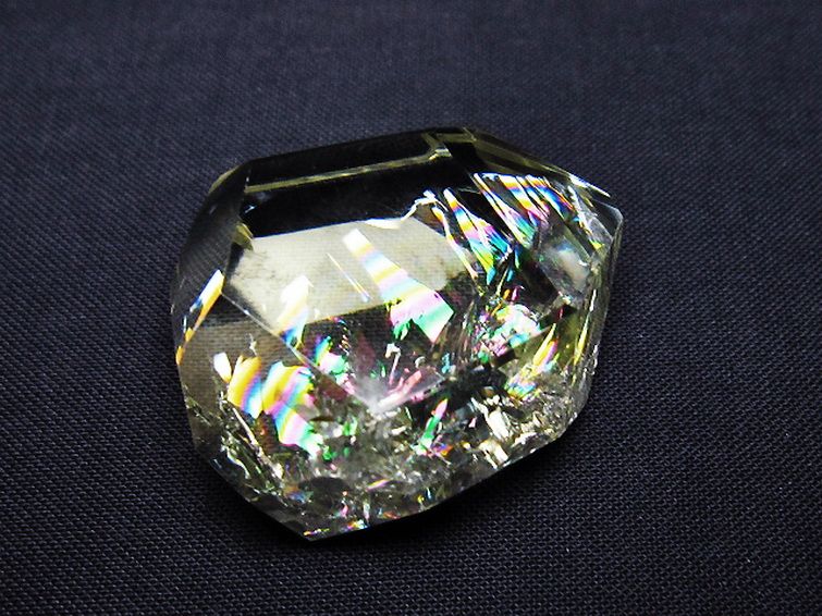 虹入り 黄水晶(シトリン) 原石[T436-2999] 3枚目