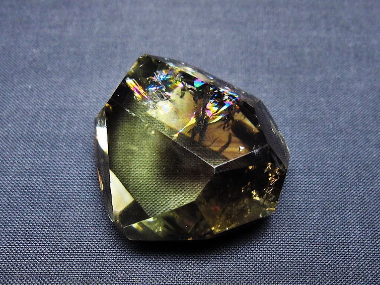 虹入り シトリンファントム 原石 [t436-3023] 3枚目