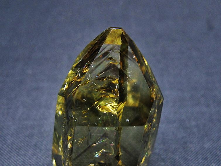 虹入り シトリンファントム 原石 [t436-3031] 2枚目