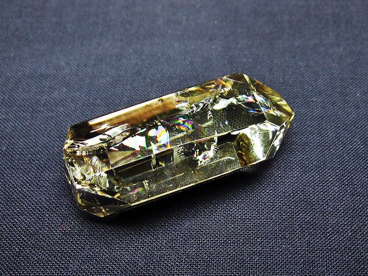 虹入り 黄水晶(シトリン) 原石 [t436-3074] 3枚目