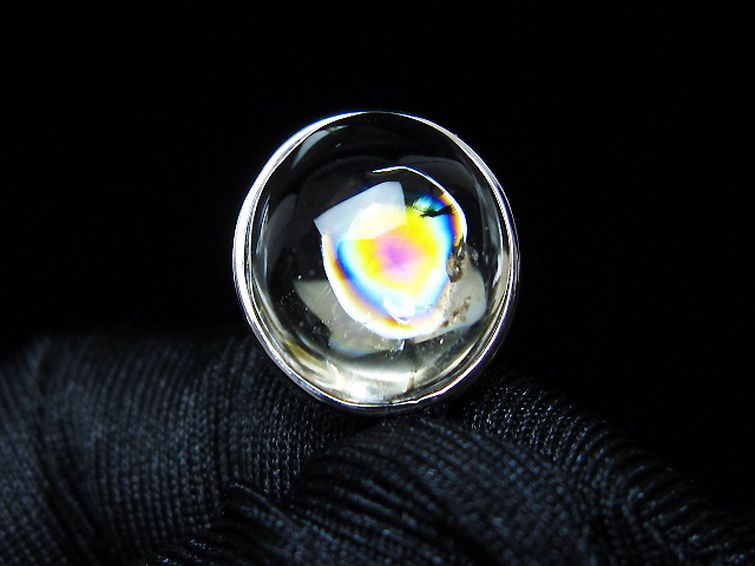 アイリスクォーツ 虹入り シトリン水晶　 ペンダント [t436-3114] 1枚目