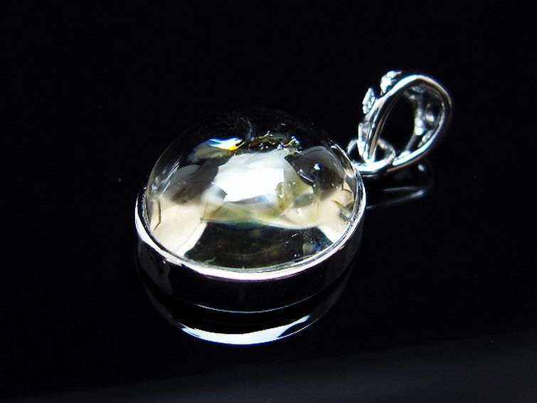 アイリスクォーツ 虹入り シトリン水晶　 ペンダント [t436-3114] 2枚目