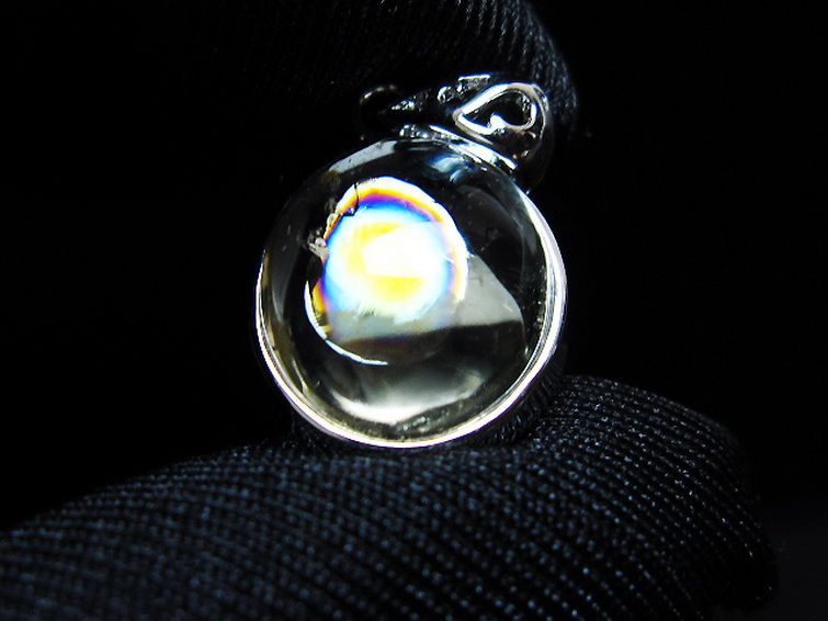 アイリスクォーツ 虹入り シトリン水晶　 ペンダント [t436-3114] 3枚目