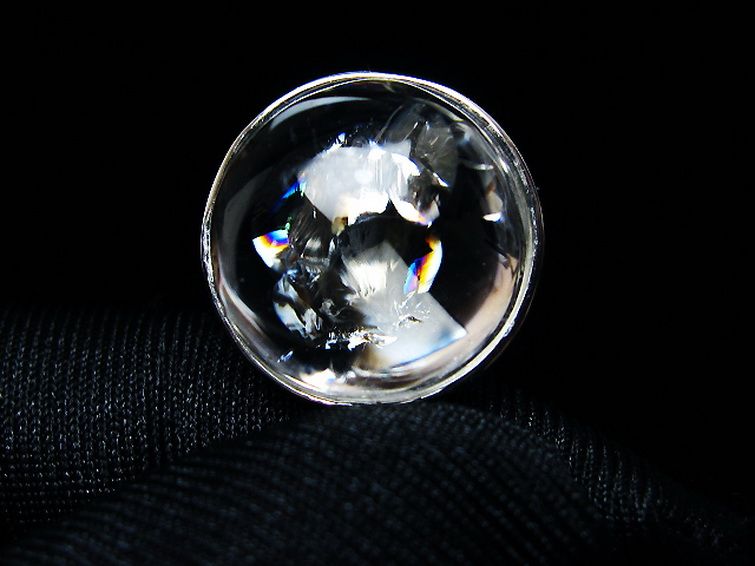 アイリスクォーツ 虹入り レインボー水晶 ペンダント [t436-3126] 1枚目