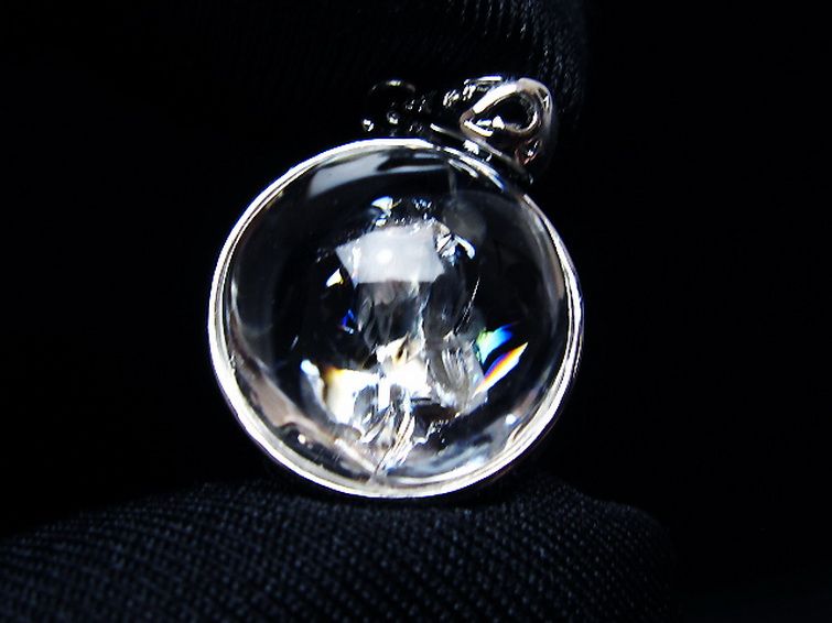 アイリスクォーツ 虹入り レインボー水晶 ペンダント [t436-3126] 3枚目