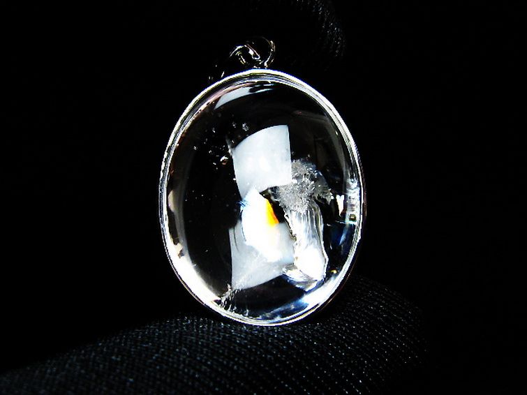 アイリスクォーツ 虹入り レインボー水晶 ペンダント [t436-3133] 2枚目