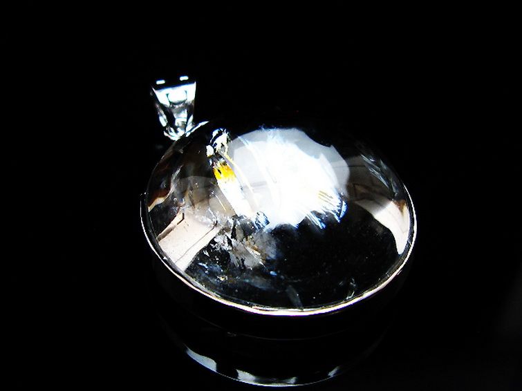 アイリスクォーツ 虹入り レインボー水晶 ペンダント [t436-3138] 3枚目