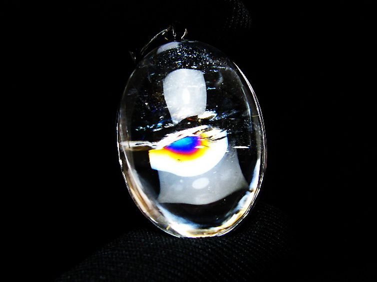 アイリスクォーツ 虹入り レインボー水晶 ペンダント [t436-3145] 2枚目