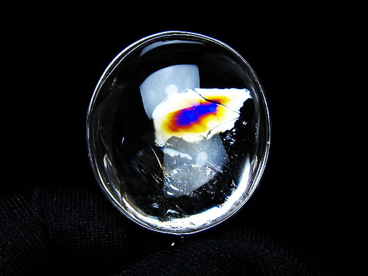 アイリスクォーツ 虹入り レインボー水晶 ペンダント [t436-3174] 1枚目