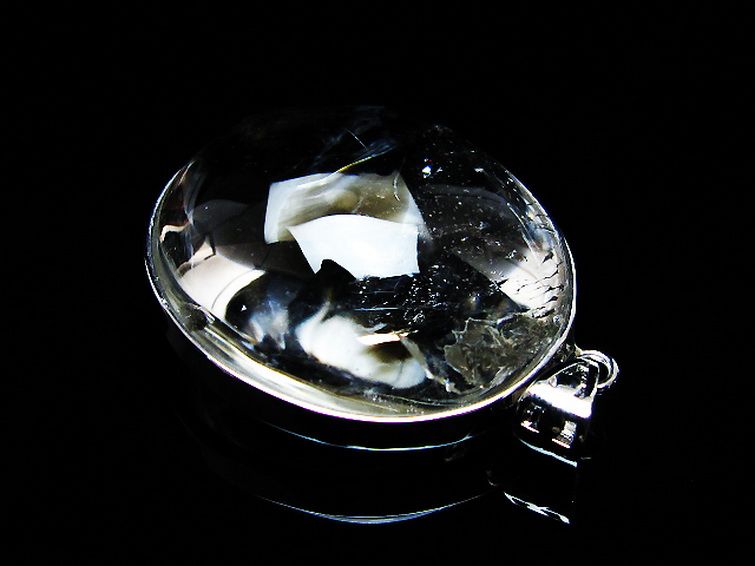 アイリスクォーツ 虹入り レインボー水晶 ペンダント [t436-3174] 3枚目