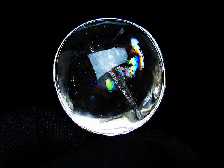 アイリスクォーツ 虹入り レインボー水晶 ペンダント [t436-3196] 3枚目