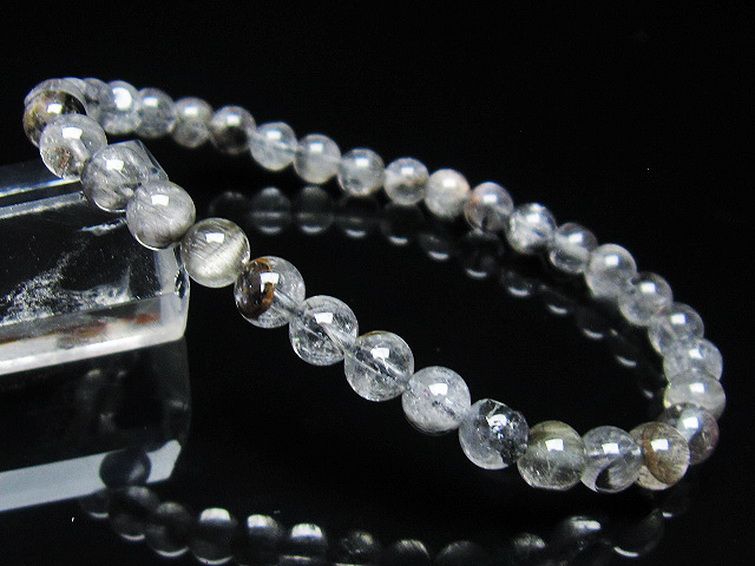放射プラチナルチル ブレスレット 6mm [t437-2270] 1枚目