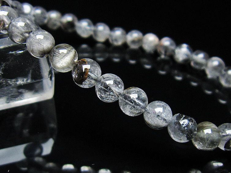 放射プラチナルチル ブレスレット 6mm [t437-2270] 3枚目