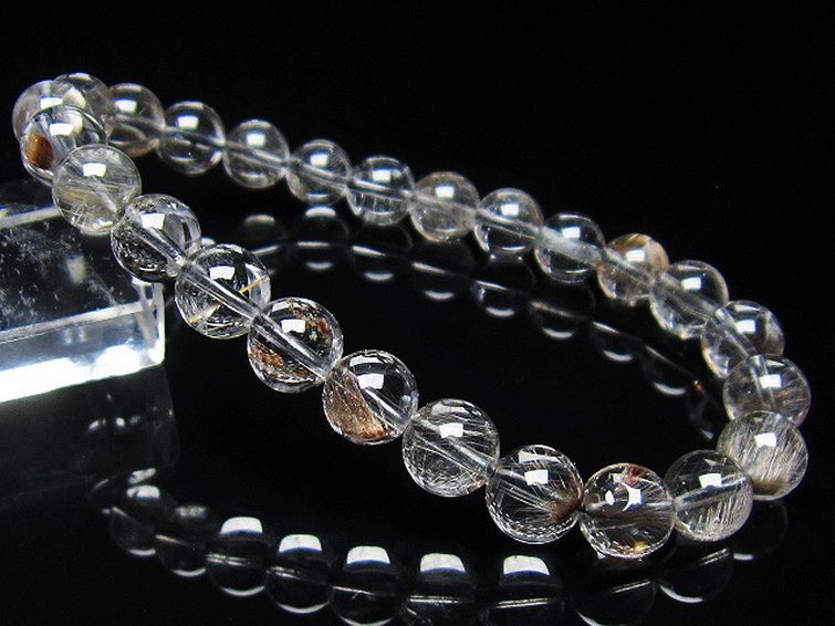 放射プラチナルチル ブレスレット 8mm [t437-2287] 1枚目