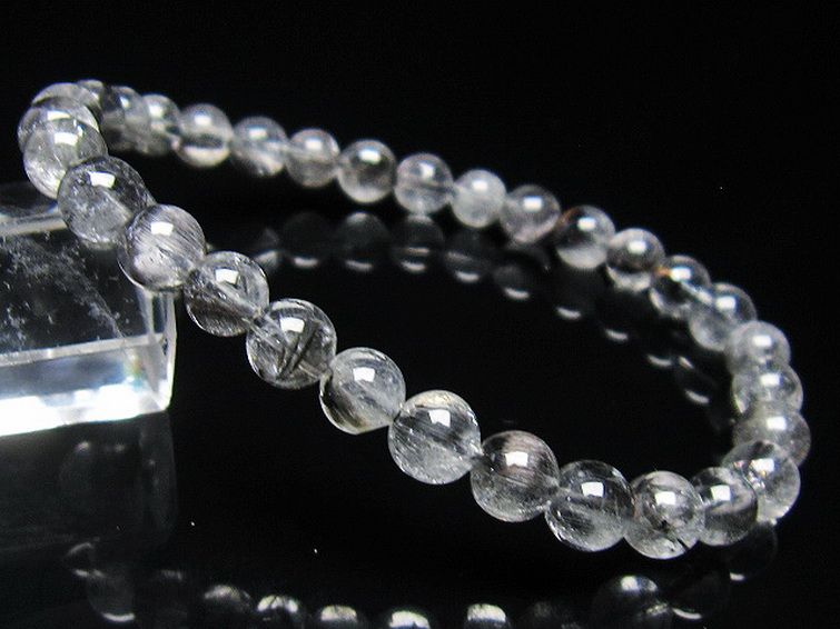 放射プラチナルチル ブレスレット 6mm [t437-2331] 1枚目