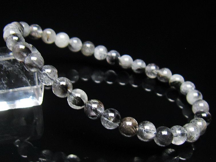 放射プラチナルチル ブレスレット 6mm [t437-2337] 1枚目