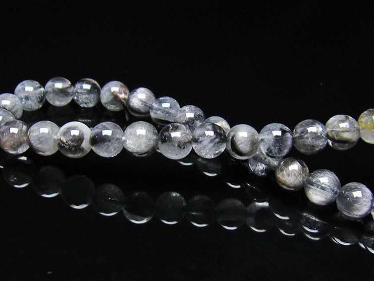 放射プラチナルチル ブレスレット 6mm [t437-2337] 2枚目