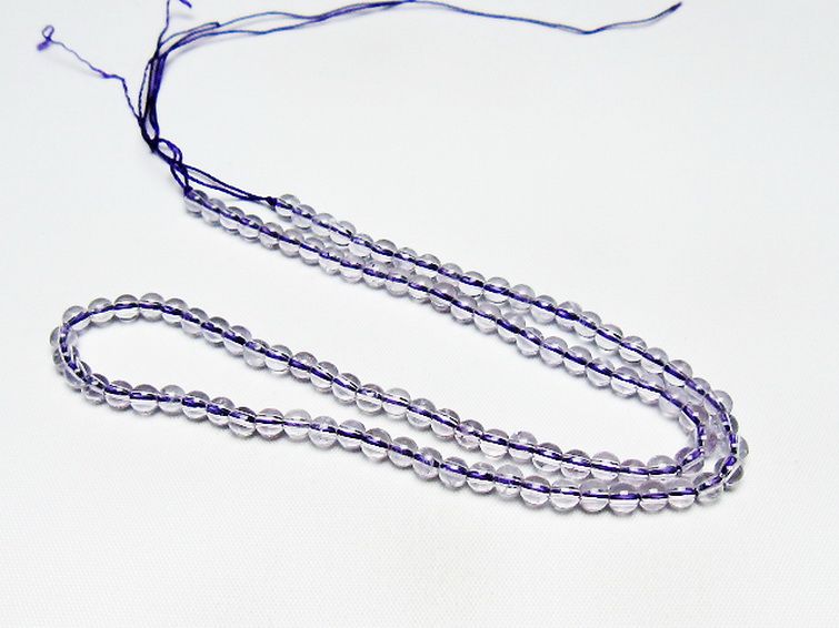アメジスト 一連 4mm ビーズ [t438-5460] 3枚目