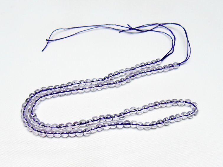 アメジスト 一連 4mm ビーズ [t438-5467] 3枚目