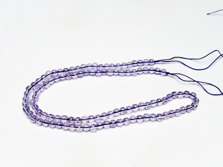 アメジスト 一連 4mm ビーズ [t438-5473] 3枚目