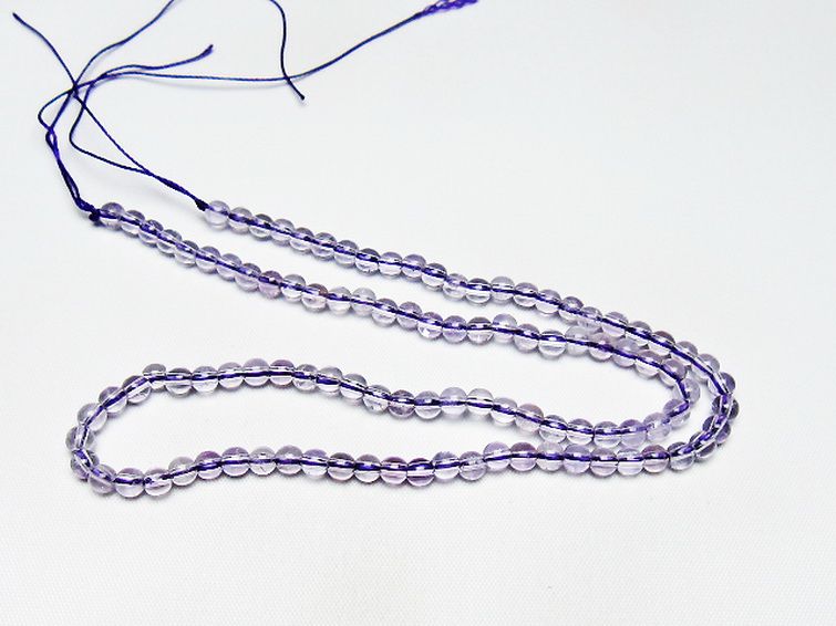 アメジスト 一連 4mm ビーズ [t438-5475] 3枚目