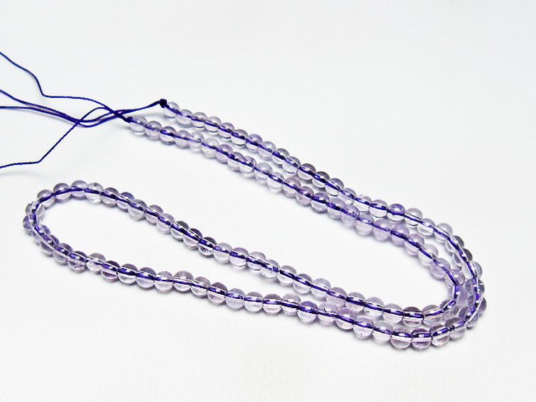 アメジスト 一連 4mm ビーズ [t438-5487] 3枚目
